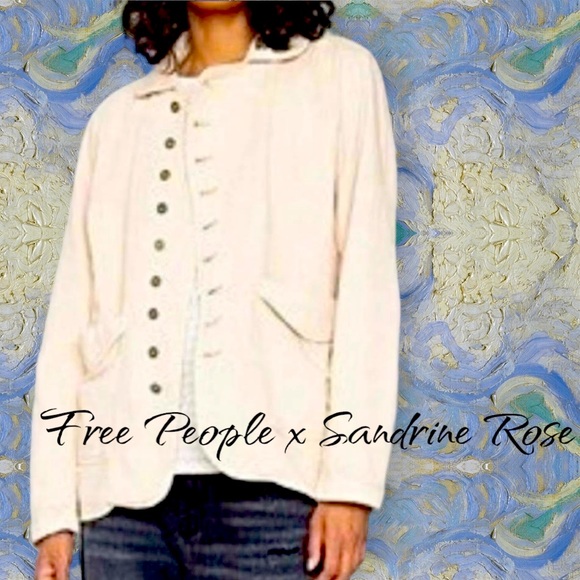 🤍 NWT! Anthropologie Sandrine Rose Denim Jacket - Picture 2 of 2